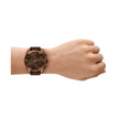 Men Spiked Brown Watch
