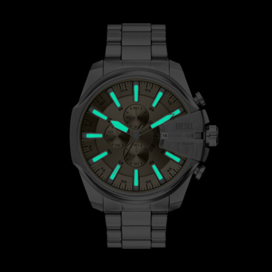 Men Mega Chief Slim Silver Watch