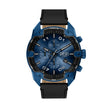 Men Spiked Blue Watch