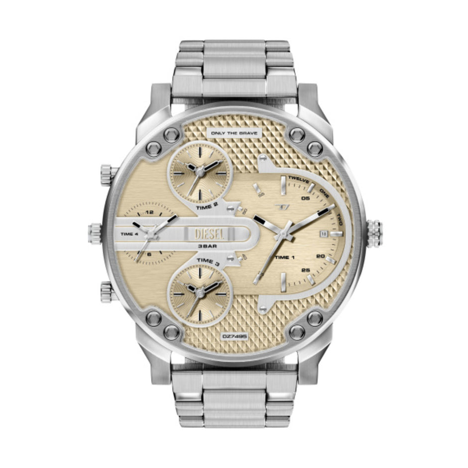 Men Mr. Daddy Slim Silver Watch