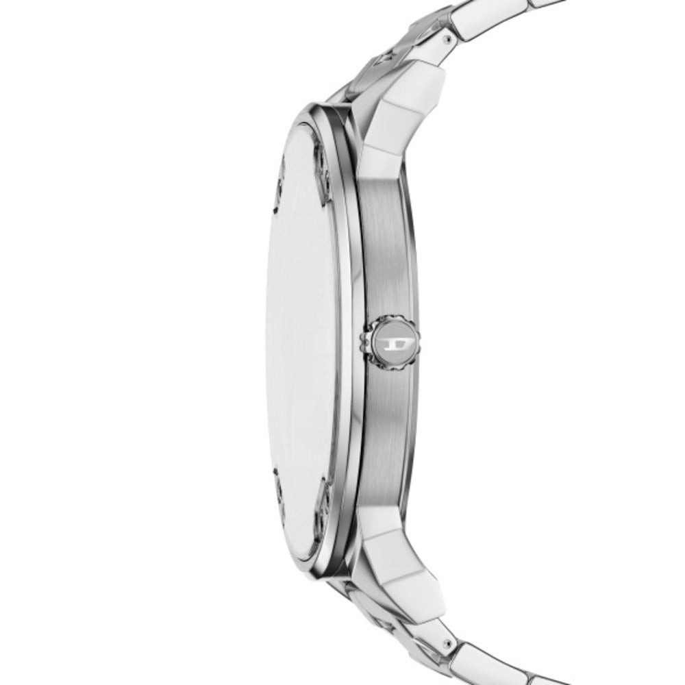 Men Mr. Daddy Slim Silver Watch