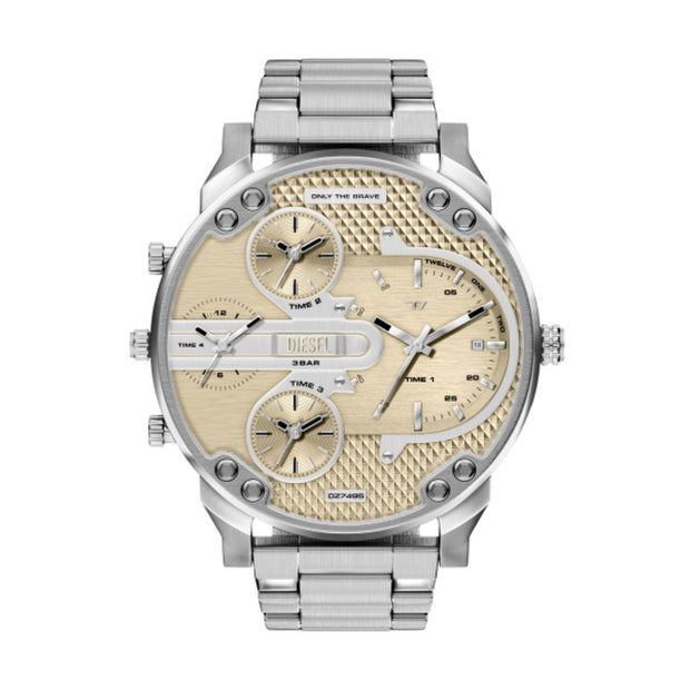 Men Mr. Daddy Slim Silver Watch
