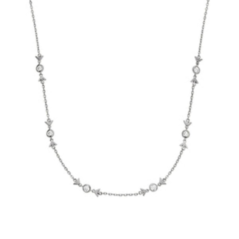 قلادة فضية للنساء