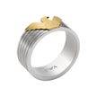 Men Eagle Logo Silver Ring