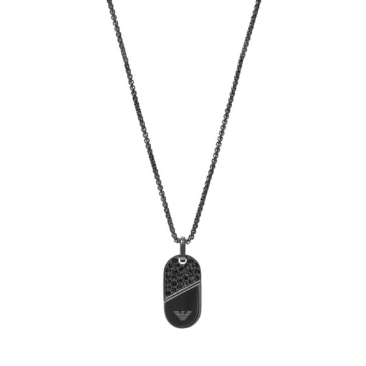 Men Couples Black Necklace