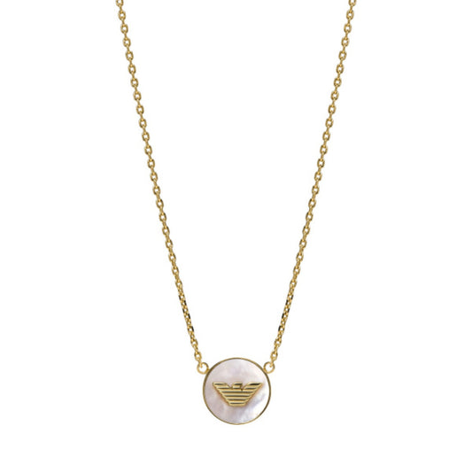 Women Eagle Logo Gold Necklace