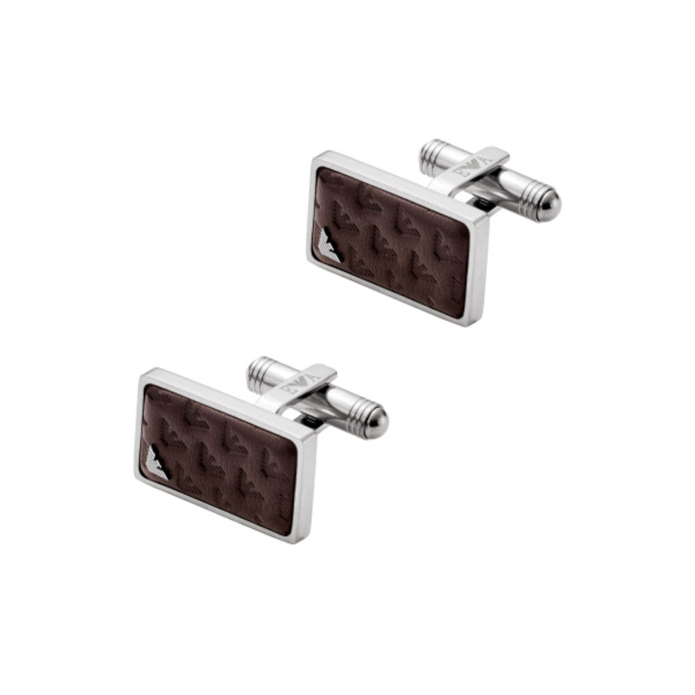 Men Eagle Logo Black Cufflinks