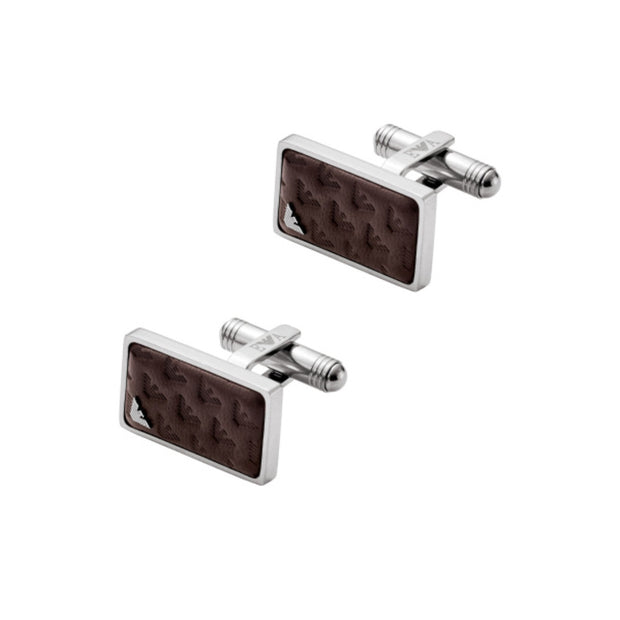 Men Eagle Logo Black Cufflinks