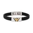 Men Eagle Logo Black Bracelet