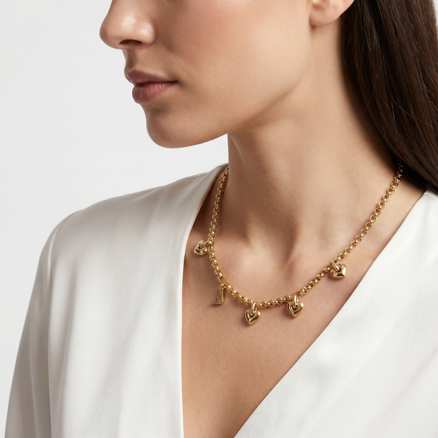 Women Sentimental Gold Necklace