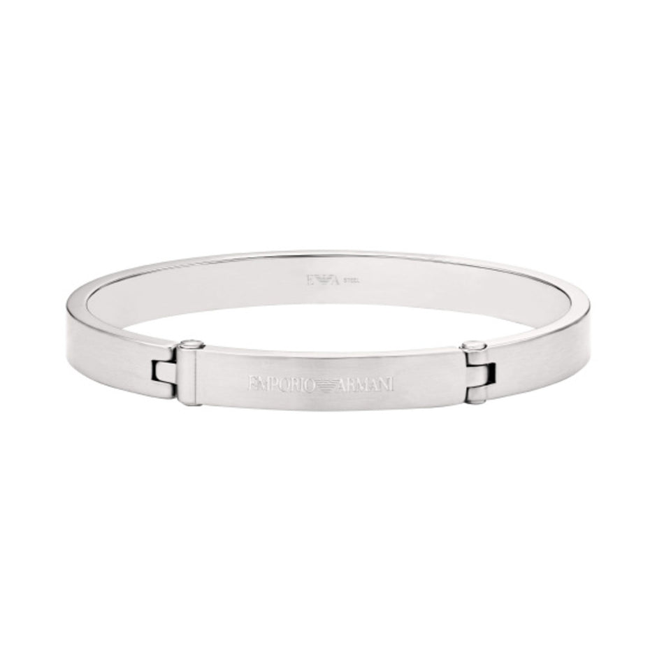 Men Eagle Logo Silver Bracelet