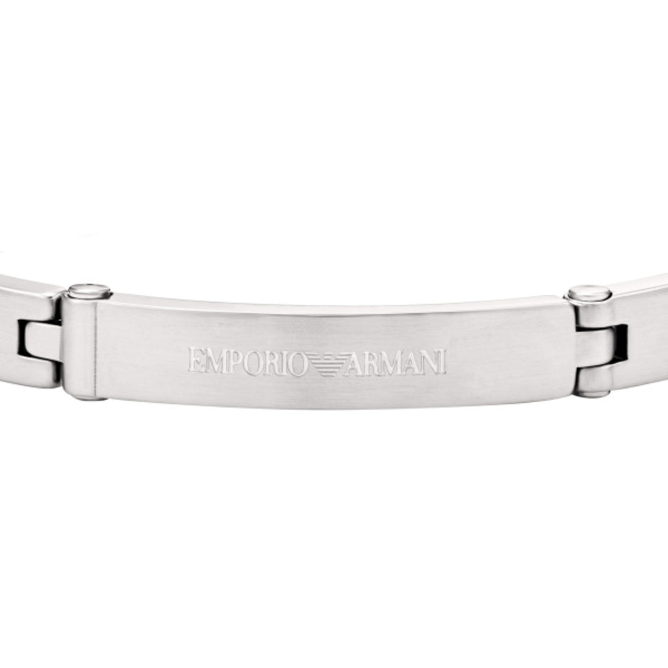 Men Eagle Logo Silver Bracelet