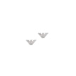 Men Eagle Logo Silver Earring