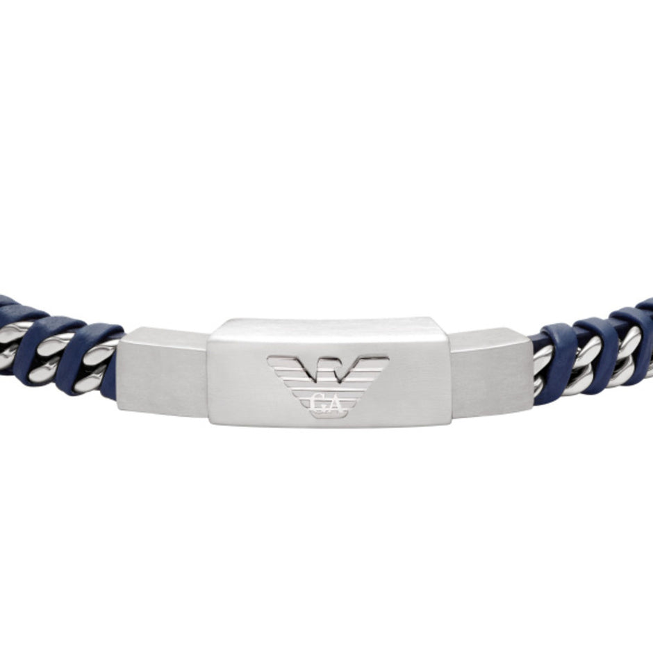 Men Eagle Logo Black Bracelet