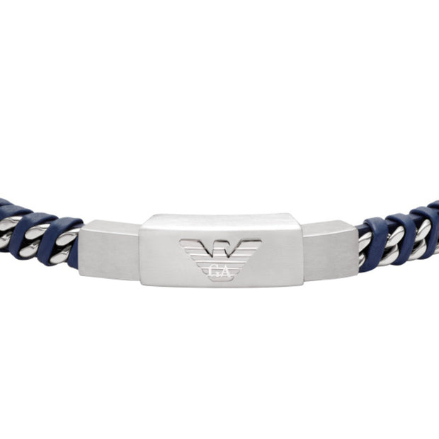 Men Eagle Logo Black Bracelet