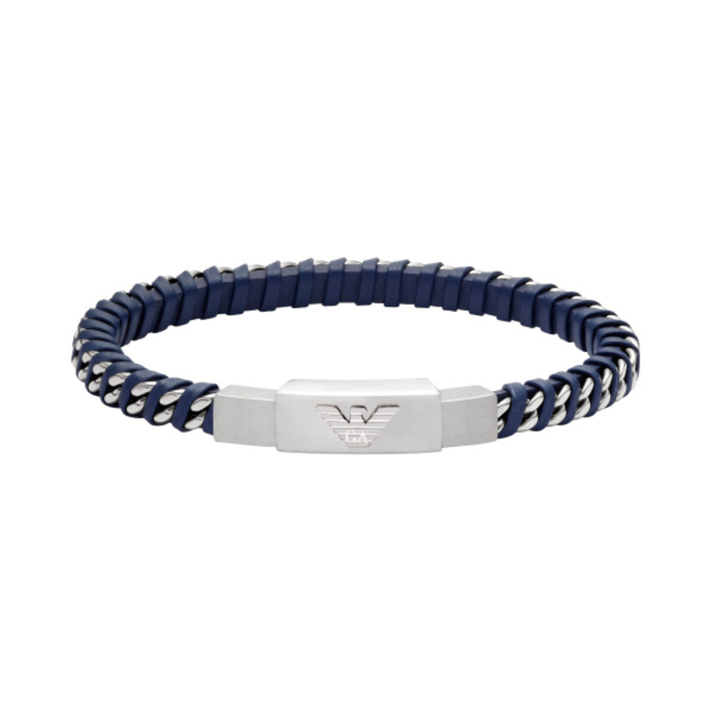 Men Eagle Logo Black Bracelet