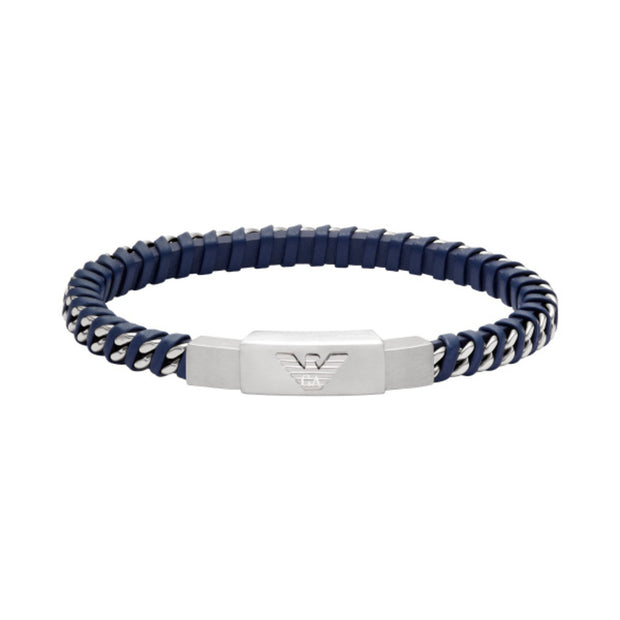 Men Eagle Logo Black Bracelet