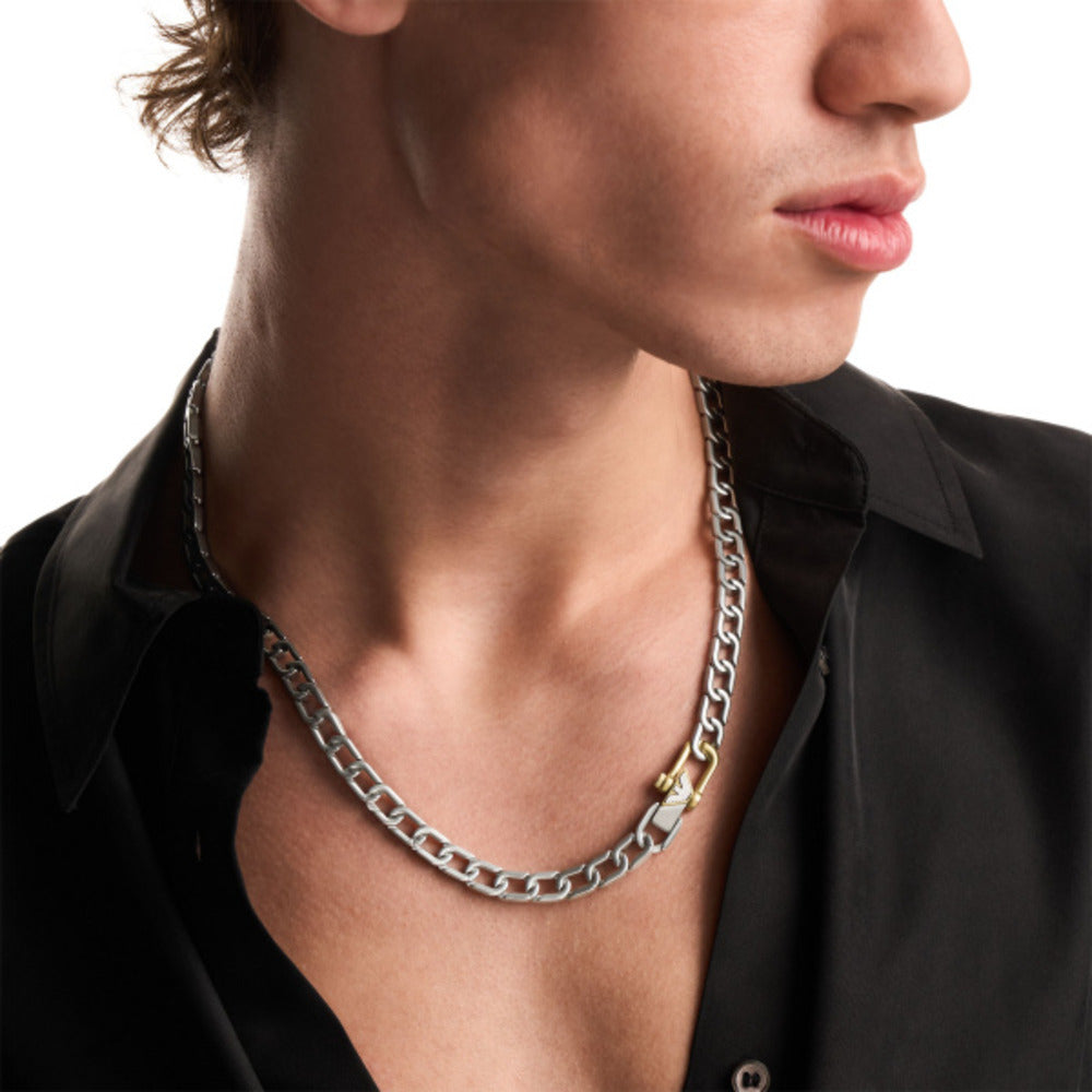 Men Eagle Logo Necklace