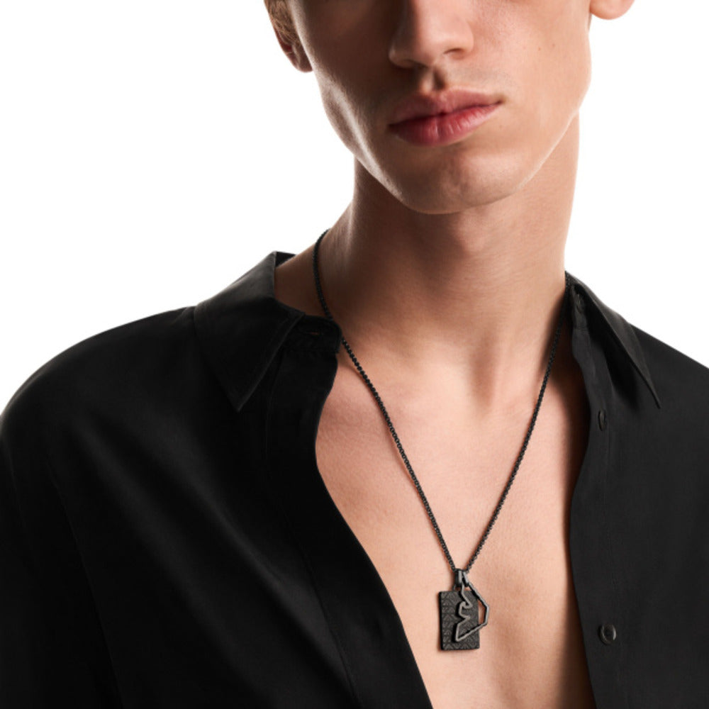 Men Eagle Logo Necklace