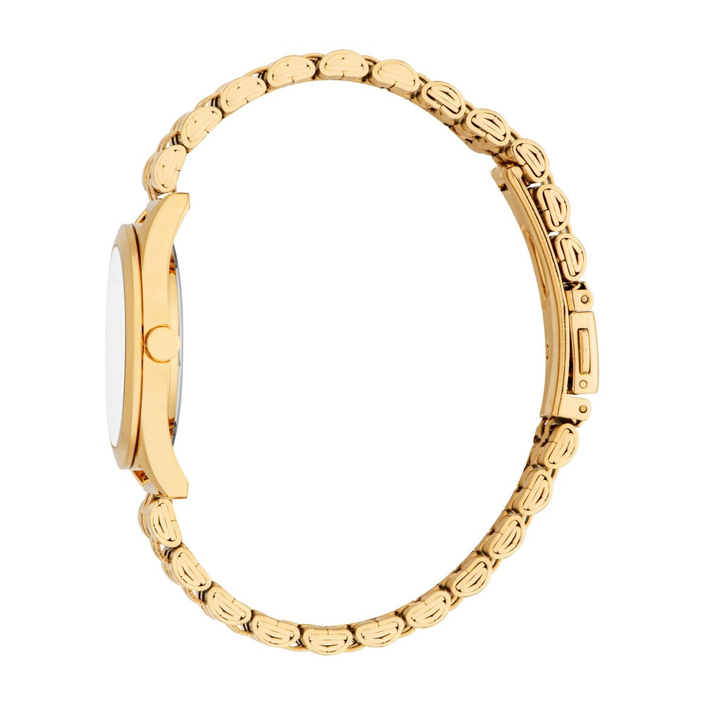 Women Pointy Look Gold Watch