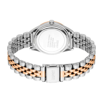 Women Pointy Look Two Tone Watch