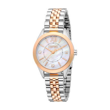 Women Pointy Look Two Tone Watch