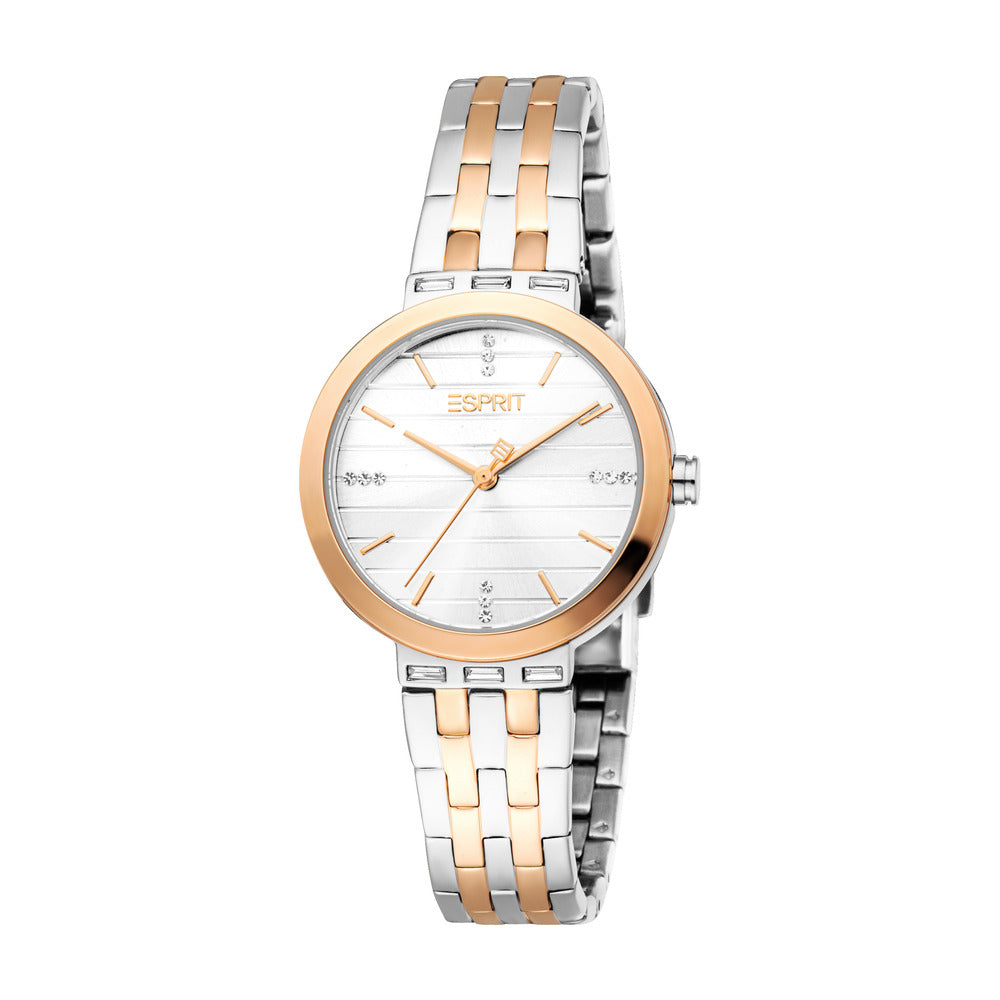 Savannah Women Silver & Rose Gold  Watch