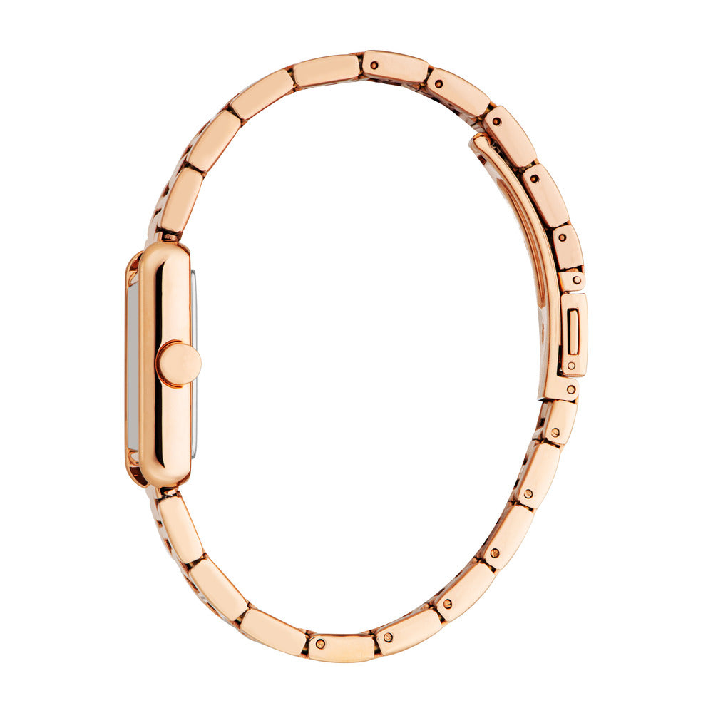 Women Avery Rose Gold Rectangle Watch