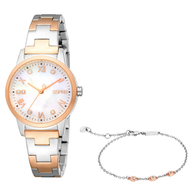 Women Inaya Two Tone Watch Set