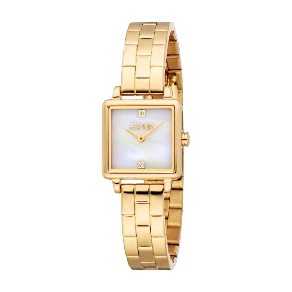 Women Square Golden Watch