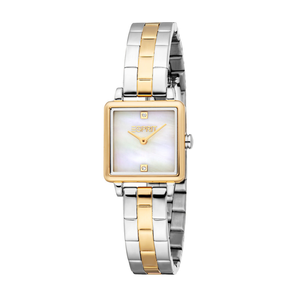 Women Square Two Tone Watch