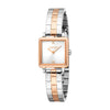 Women Square Two Tone Watch