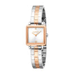 Women Square Two Tone Watch