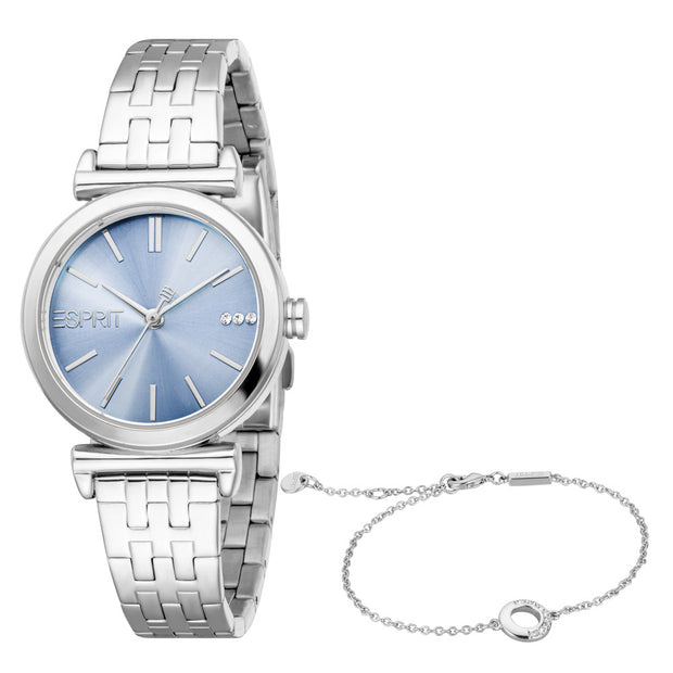Women Georgina Silver Watch Set