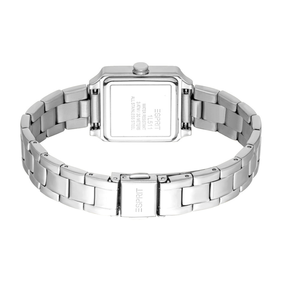 Women Sky Silver Watch Set