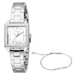 Women Sky Silver Watch Set