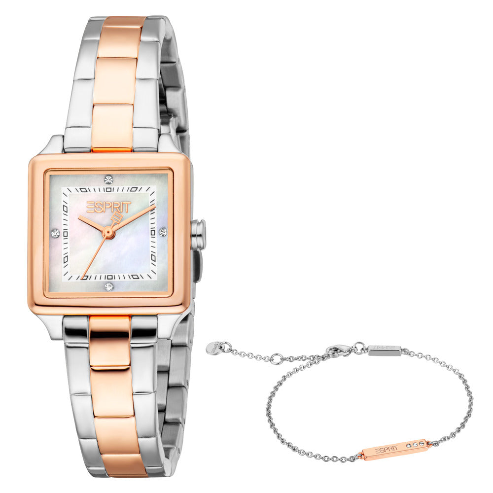 Women Sky Two Tone Watch Set