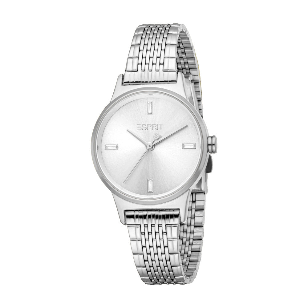 طقم ساعة فيوليت فضية نسائية