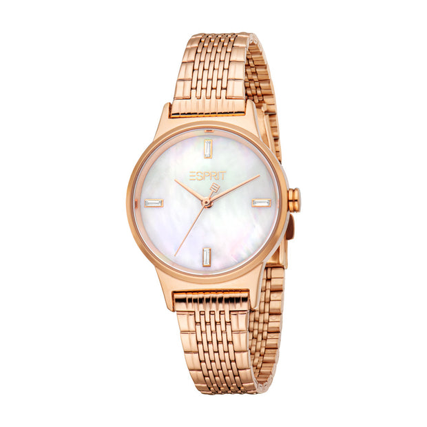 Women Violet Rose Gold Watch