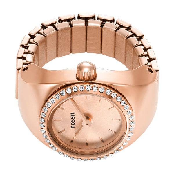 Women Rose Gold Ring Watch