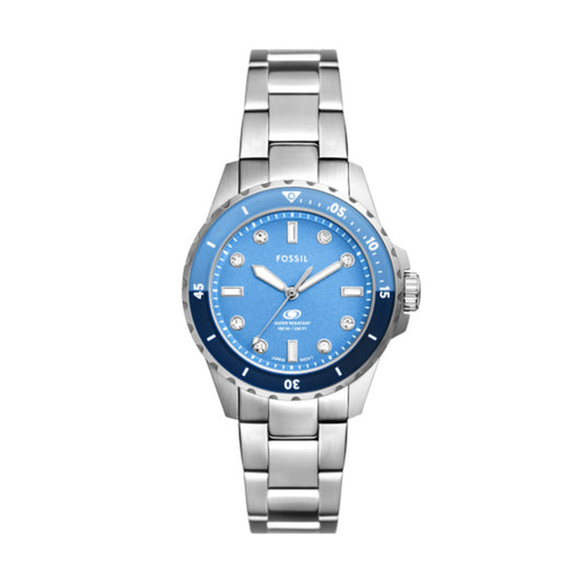 Women Fossil Blue Blue 36mm Watch