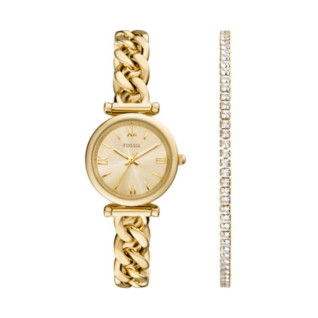 Women Carlie Gold Watch Set