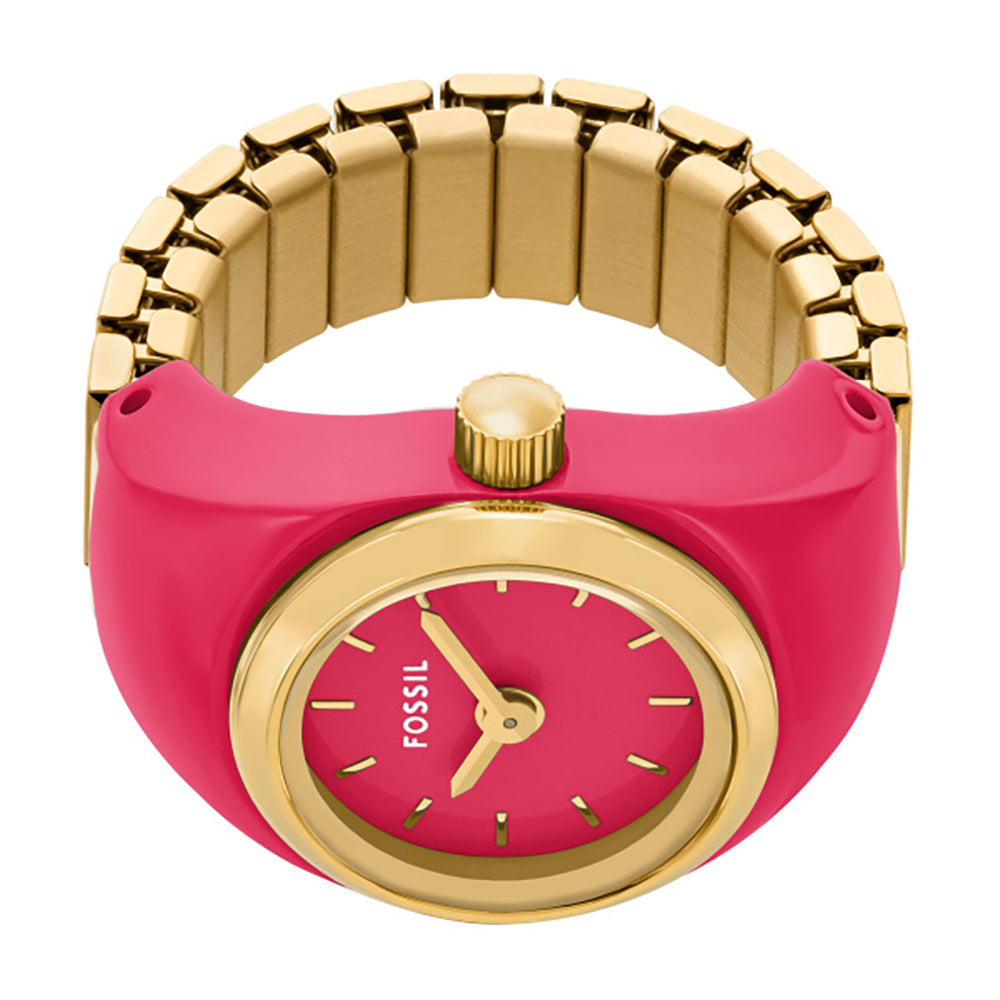 Women Pink Ring Watch
