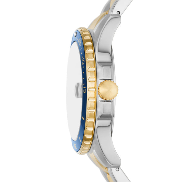 ساعة فوسيل زرقاء رجالي مقاس 42 ملم 