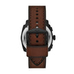 Men Machine Brown Watch Set