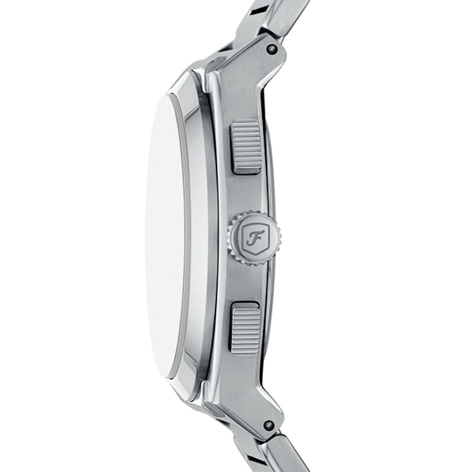 ساعة إيفريت فضية للرجال