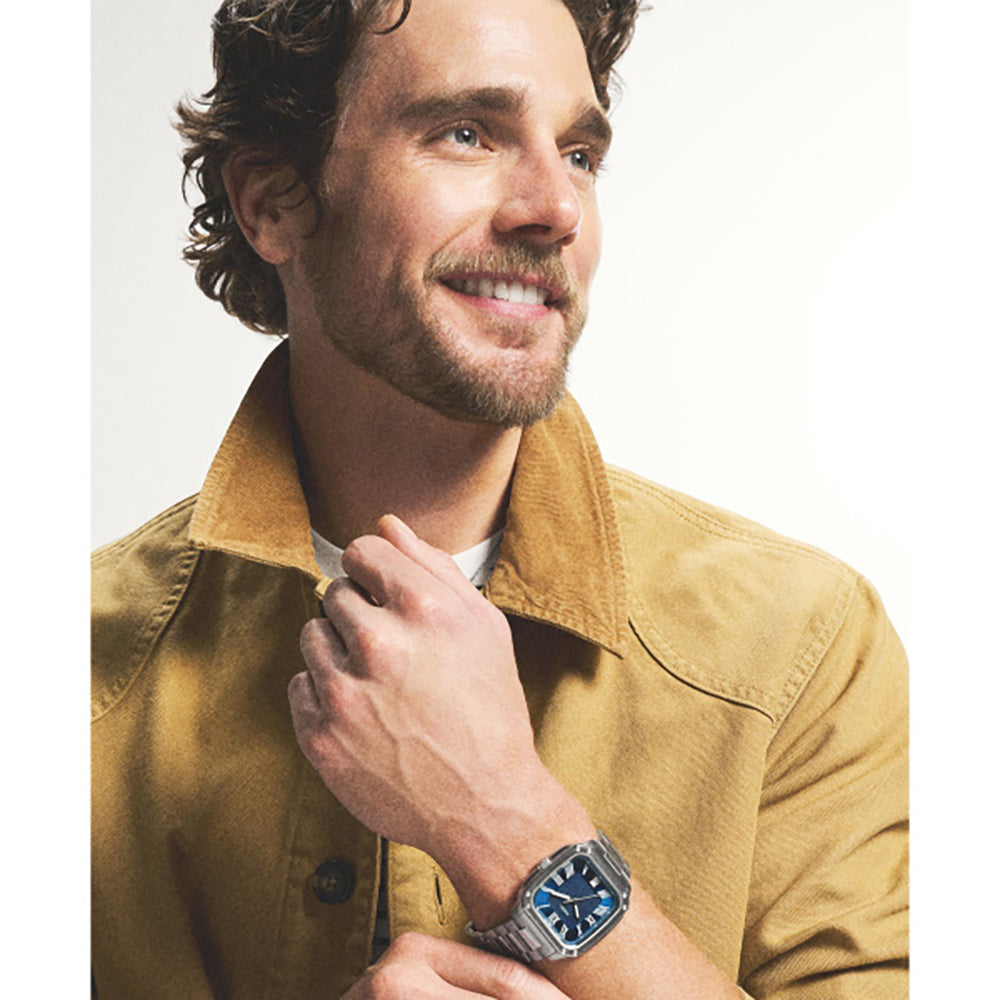 Men Crosby Silver Watch