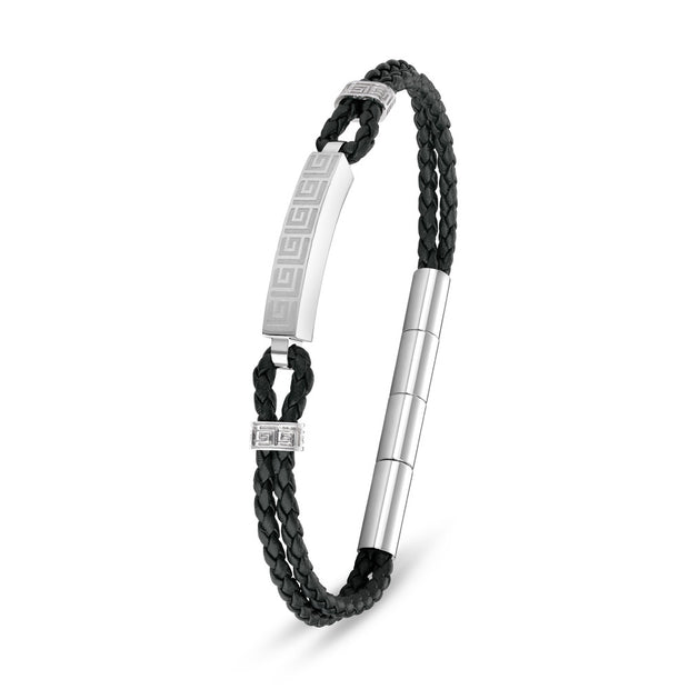 Men Alain Black Bracelet