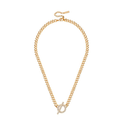 Women Orietta O Crossed Blue Necklace