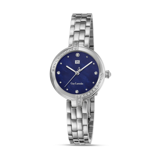 Montre Femme Guy Laroche Classique - Cadran Blanc, Bracelet Rose - Neuve Avec étiquettes